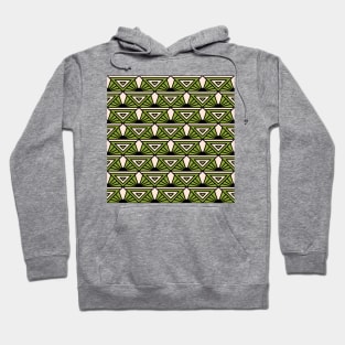 Art Deco Pattern No 76 - Green - Vintage Pattern Minimalist Hoodie